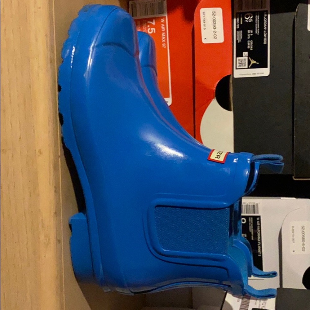 Blue Hunter rain boots
